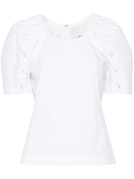  3.1 Phillip Lim Bloom Pleated Blouse - White 