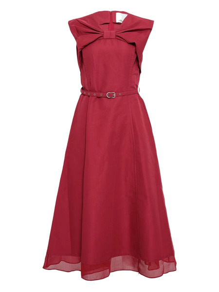  3.1 Phillip Lim Bow Belted Midi Dress - Red 