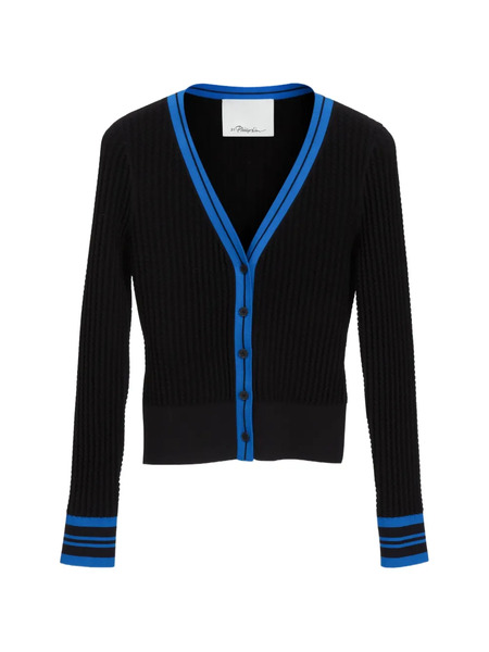  3.1 Phillip Lim Button Knit Jacket - Black 