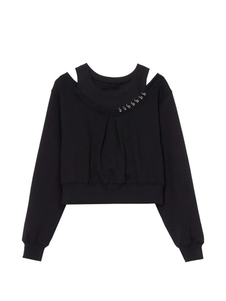  3.1 Phillip Lim Cold-shoulder Safety-pin Top - Black 