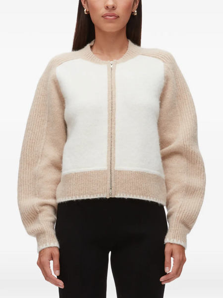  3.1 Phillip Lim Colour-block Zip-up Cardigan - Neutrals 