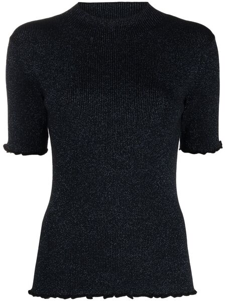  3.1 Phillip Lim Cut-out Ribbed Knit Top - Black 