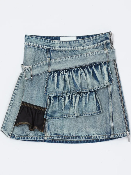  3.1 Phillip Lim Denim Mini Skirt - Blue 