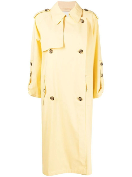  3.1 Phillip Lim Double-breasted Belted-waist Coat - Yellow 