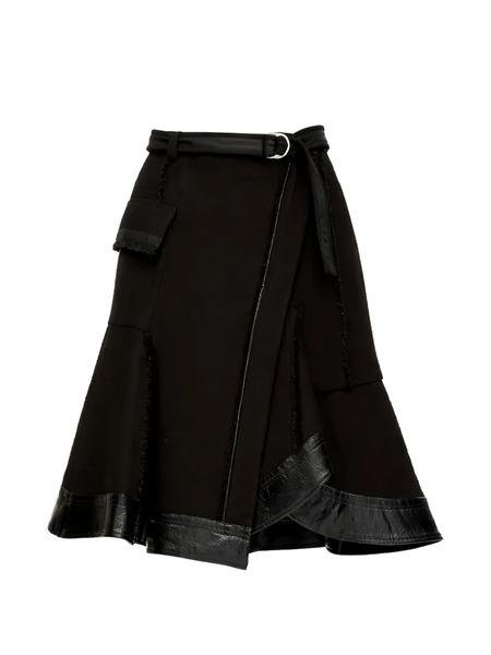  3.1 Phillip Lim Double-layer Belted Cargo Midi Skirt - Black 