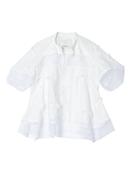  3.1 Phillip Lim Floral-embroidered Layered Blouse - White 