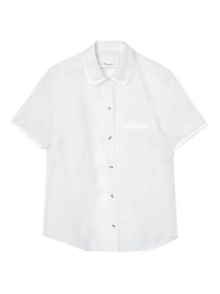 3.1 Phillip Lim Floral-pattern Short-sleeve Shirt - White 