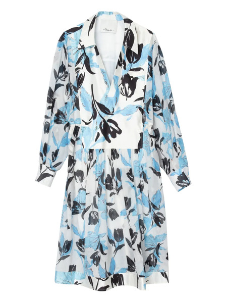  3.1 Phillip Lim Floral-print Belted Dress - Neutrals 