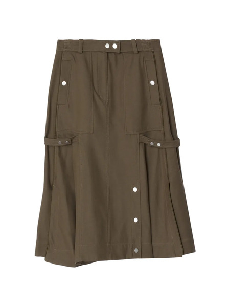  3.1 Phillip Lim Godet Utility Midi Skirt - Green 