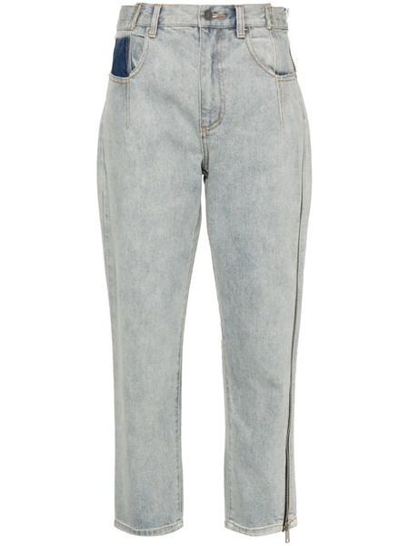  3.1 Phillip Lim High-waisted Cropped Jeans - Blue 