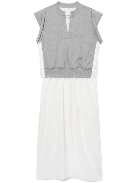  3.1 Phillip Lim Layered Jersey-panel Midi Dress - White 