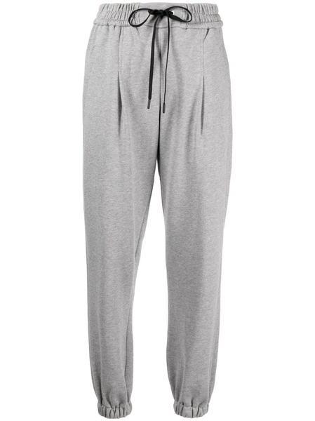  3.1 Phillip Lim Mélange-effect Drawstring Track Pants - Grey 