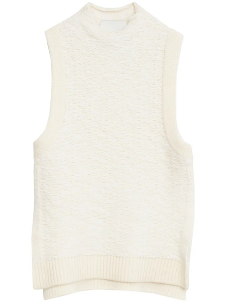  3.1 Phillip Lim Mock-neck Wool Top - White 