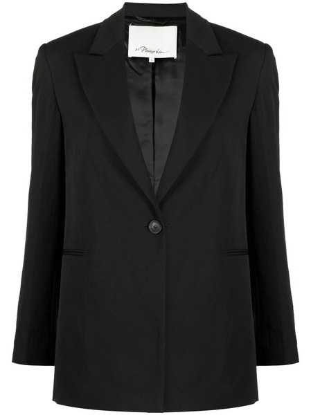  3.1 Phillip Lim Peak-lapel Single-breasted Blazer - Black 