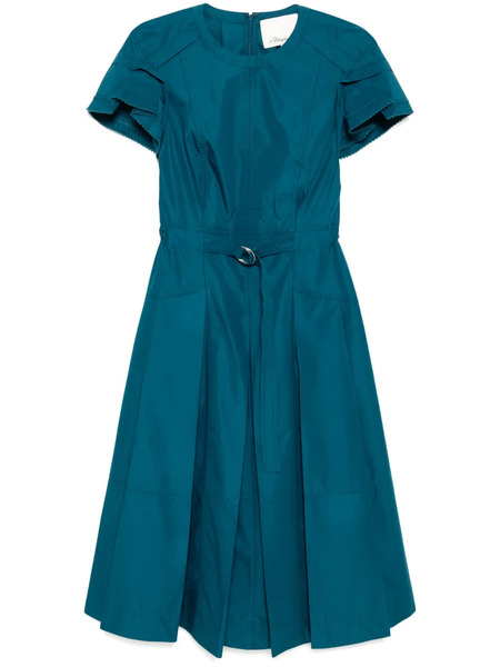  3.1 Phillip Lim Petal-sleeves Midi Dress - Blue 