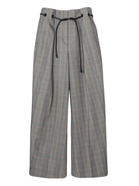  3.1 Phillip Lim Plaid-pattern Drawstring Trousers - Grey 