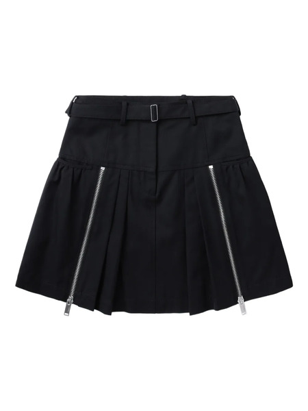  3.1 Phillip Lim Pleated Zip-detail Skirt - Black 