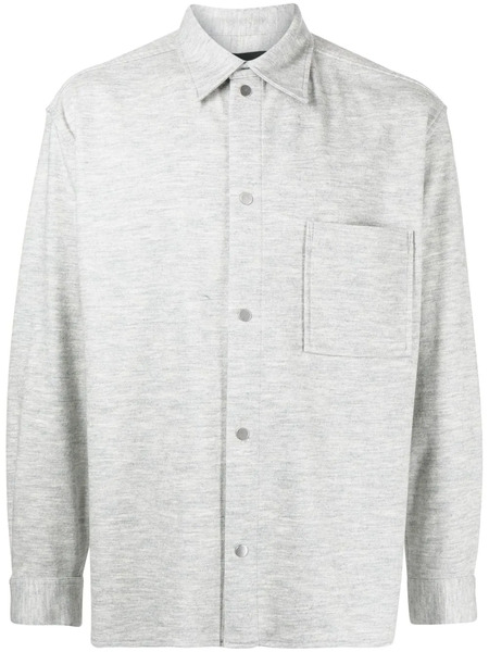  3.1 Phillip Lim Point-collar Flannel Shirt - Grey 