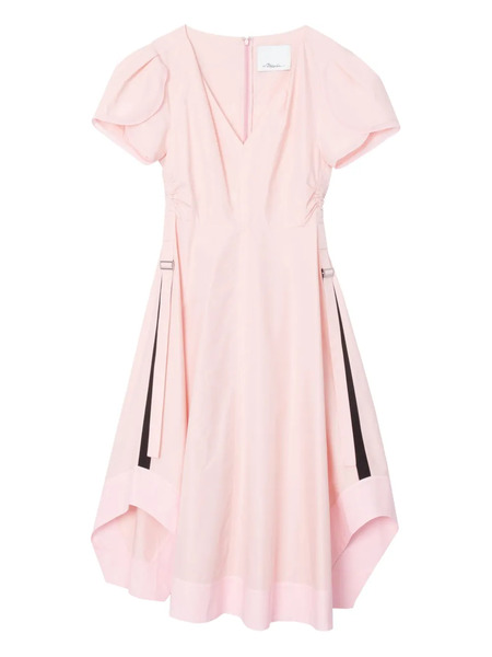 3.1 Phillip Lim Puff-sleeve Drawstring Dress - Pink 