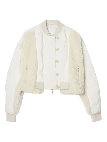  3.1 Phillip Lim Quilted Teddy-panelled Jacket - Neutrals 