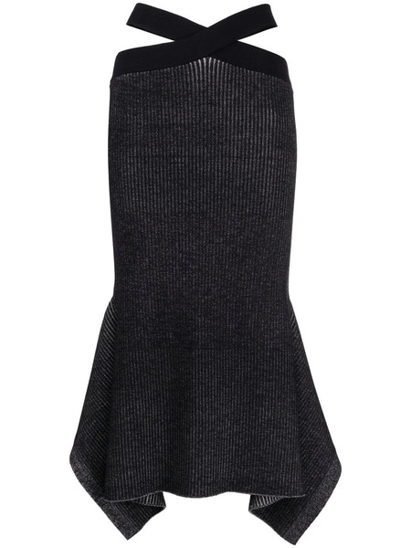  3.1 Phillip Lim Ribbed-knit Asymmetric Skirt - Black 