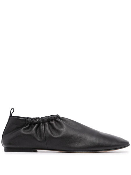  3.1 Phillip Lim Ruched-details Leather Slippers - Black 