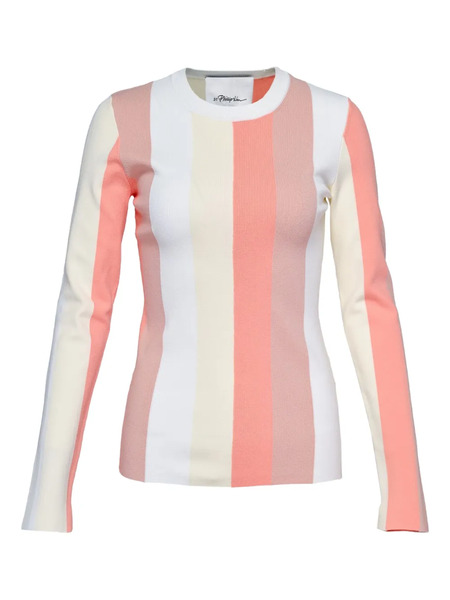  3.1 Phillip Lim Stripe Long-sleeve T-shirt - Pink 