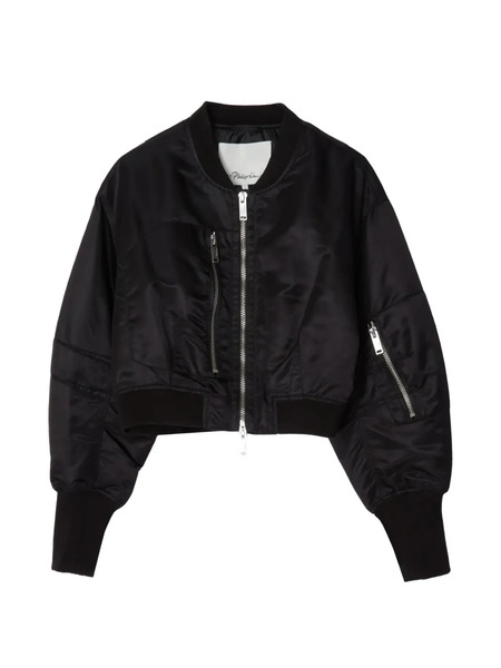  3.1 Phillip Lim Zip-up Bomber Jacket - Black 