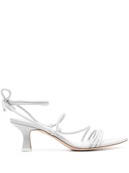  3juin Dafne Pulp 55mm Leather Sandals - Grey 