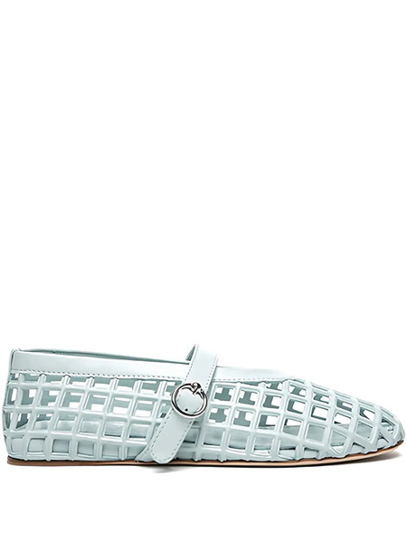  3juin Gwen Cut-out Strap Ballet Flats - Blue 
