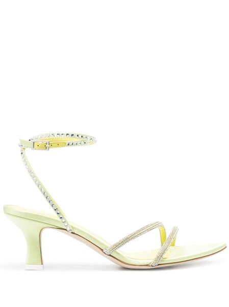  3juin Maui Crystal-embellished Strap Sandals - Green 
