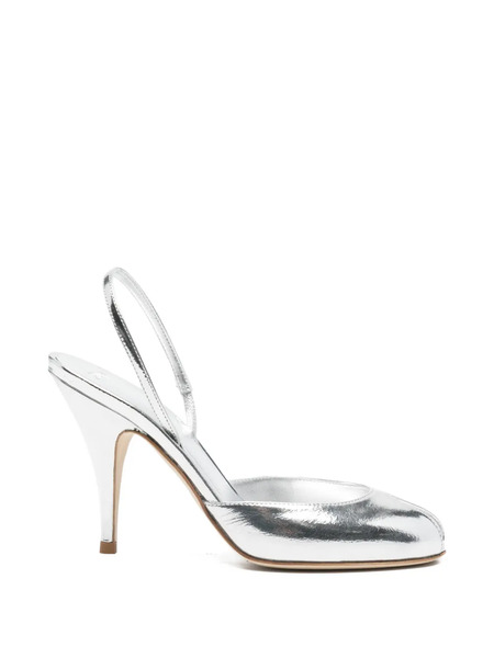  3juin Mely Slingback Heeled Sandals - Silver 