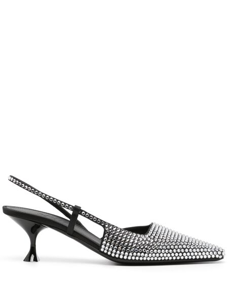 3juin 65mm Crystal-embellished Pumps - Black 