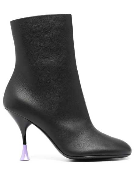  3juin 95mm Leather Ankle Boots - Black 