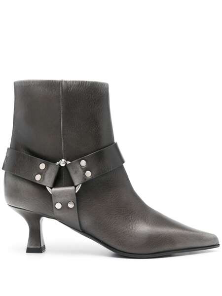  3juin 60mm Logo-debossed Boots - Grey 