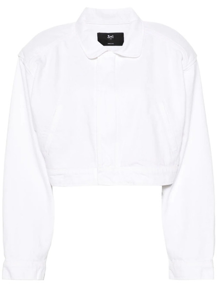  3x1 Amelia Cropped Jacket - White 
