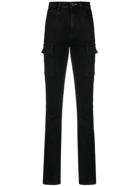  3x1 Cargo-pockets Straight-leg Jeans - Black 