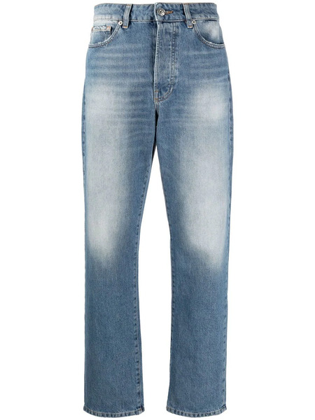  3x1 Distressed Straight-leg Jeans - Blue 