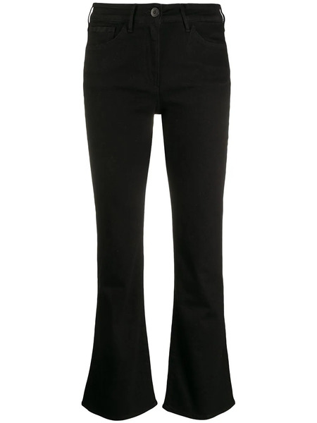  3x1 Flared Cropped Jeans - Black 