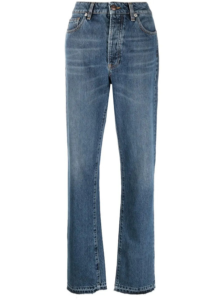 3x1 High-waist Straight-leg Jeans - Blue 
