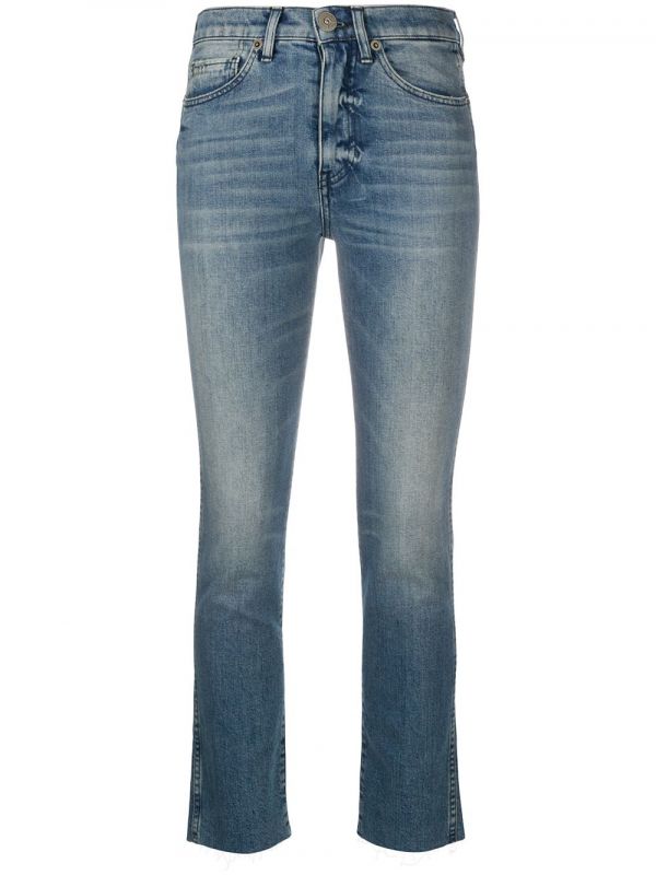 3x1 Stonewashed Skinny Jeans - Blue 
