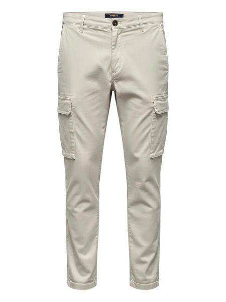  40 Weft Cargo-pockets Straight-leg Trousers - Neutrals 