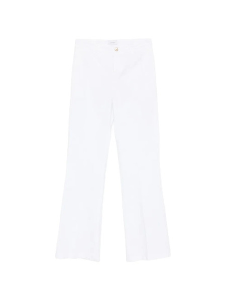  40 Weft Thea White Straight Trousers 