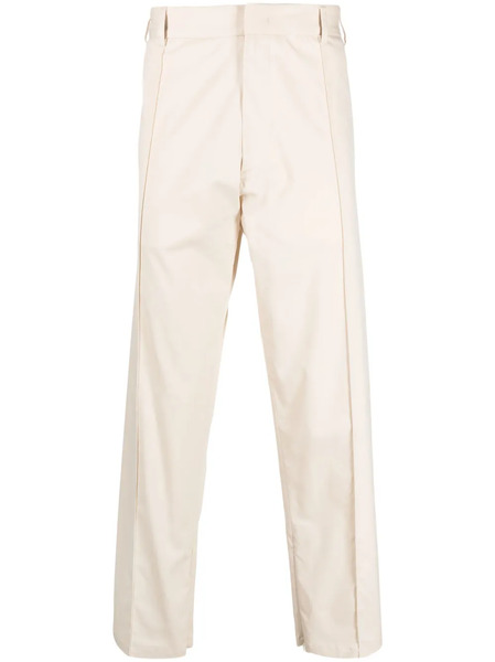  424 Cotton Straight-leg Trousers - Neutrals 