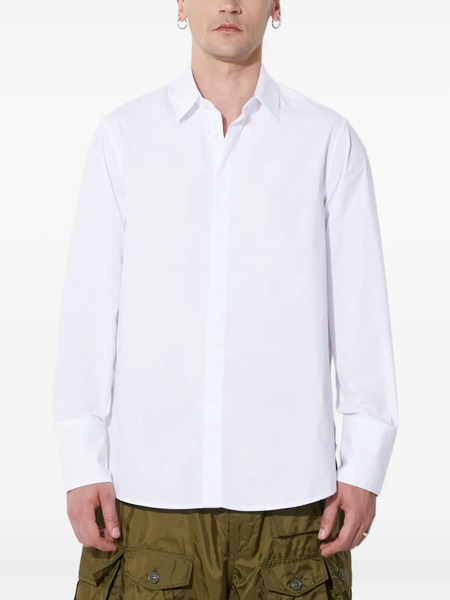  424 Long-sleeved Button-up Shirt - White 