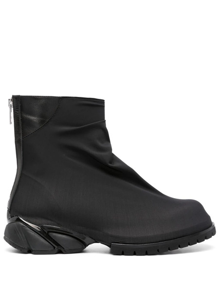 424 Panelled Zip-up Ankle Boots - Black 