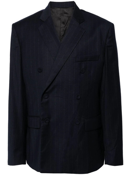  424 Single-breasted Virgin Wool-blend Blazer - Blue 