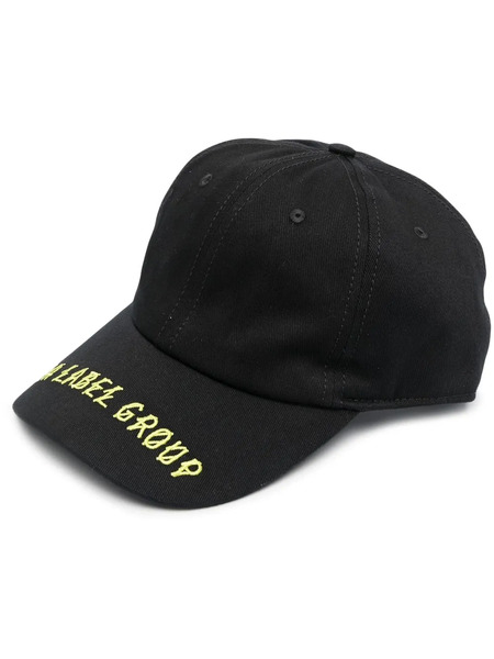  44 Label Group Embroidered Cotton Cap - Black 