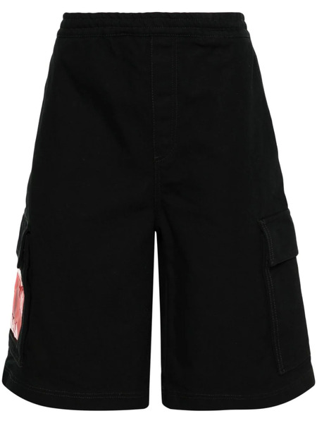 44 Label Group Id Canvas Cargo Shorts - Black 