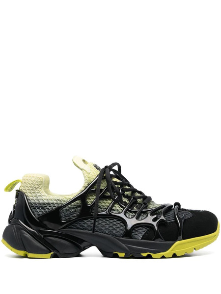  44 Label Group Panelled-design Low-top Sneakers - Black 